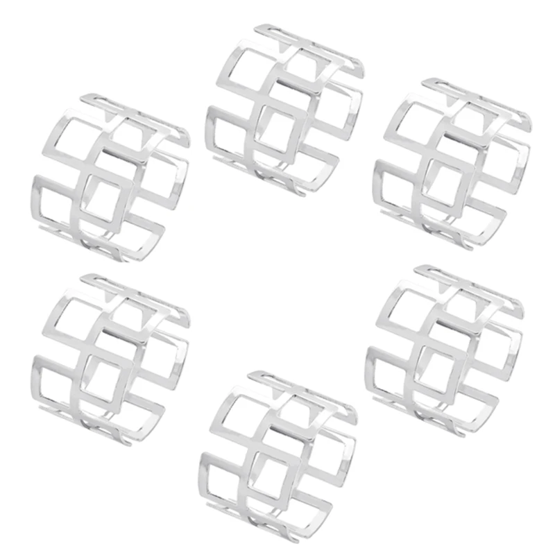 

896A Metal Napkin Holder Towel Serviette Tableware Ring Buckle Table Decoration