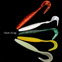 10pcsbag 6cm luminous soft fishing bait sandworm bread worm silicone artificial baits maggot grub fish luya lure lures worms