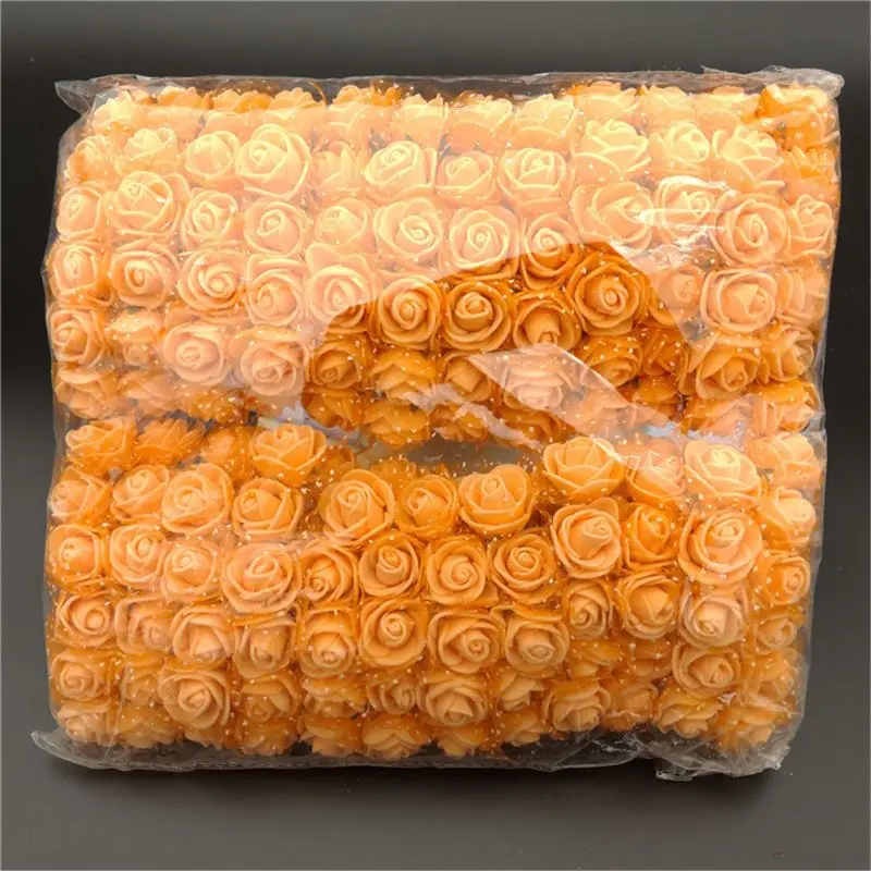 

144pcs 1\" Artificial Flowers Rose DIY Handicraft Materials Foam Rose Home Decoration Box Filler