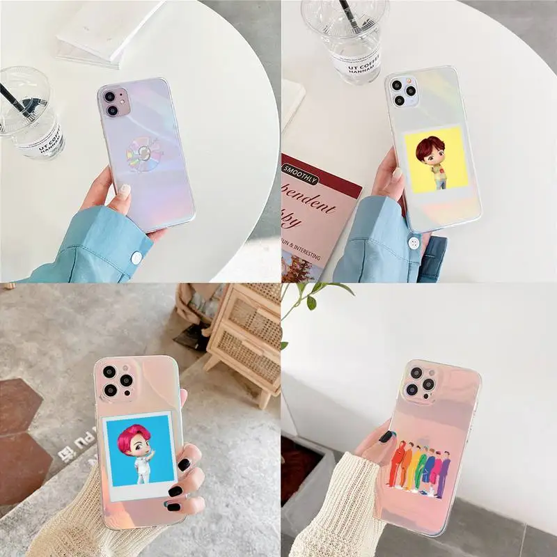 

New Album DYNAMITE FUNNY Phone Case for iPhone xiaomi redmi 7 8 9 11 12 10 S X XS XR MINI Pro Max Plus laser Transparent