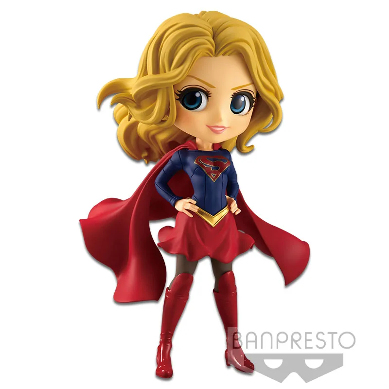 

BANDAI Qposket Harley Quinn Joker Anime Figure Toys Supergirl Wonder Woman Movie Black Canary Pvc Collectible Model Toy Gifts