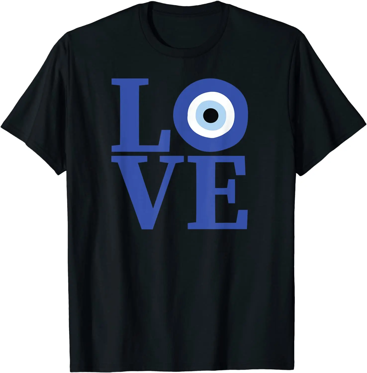 

Greek Pride\ Love Gift Evil Eye Greece Flag Colors\ T-Shirt