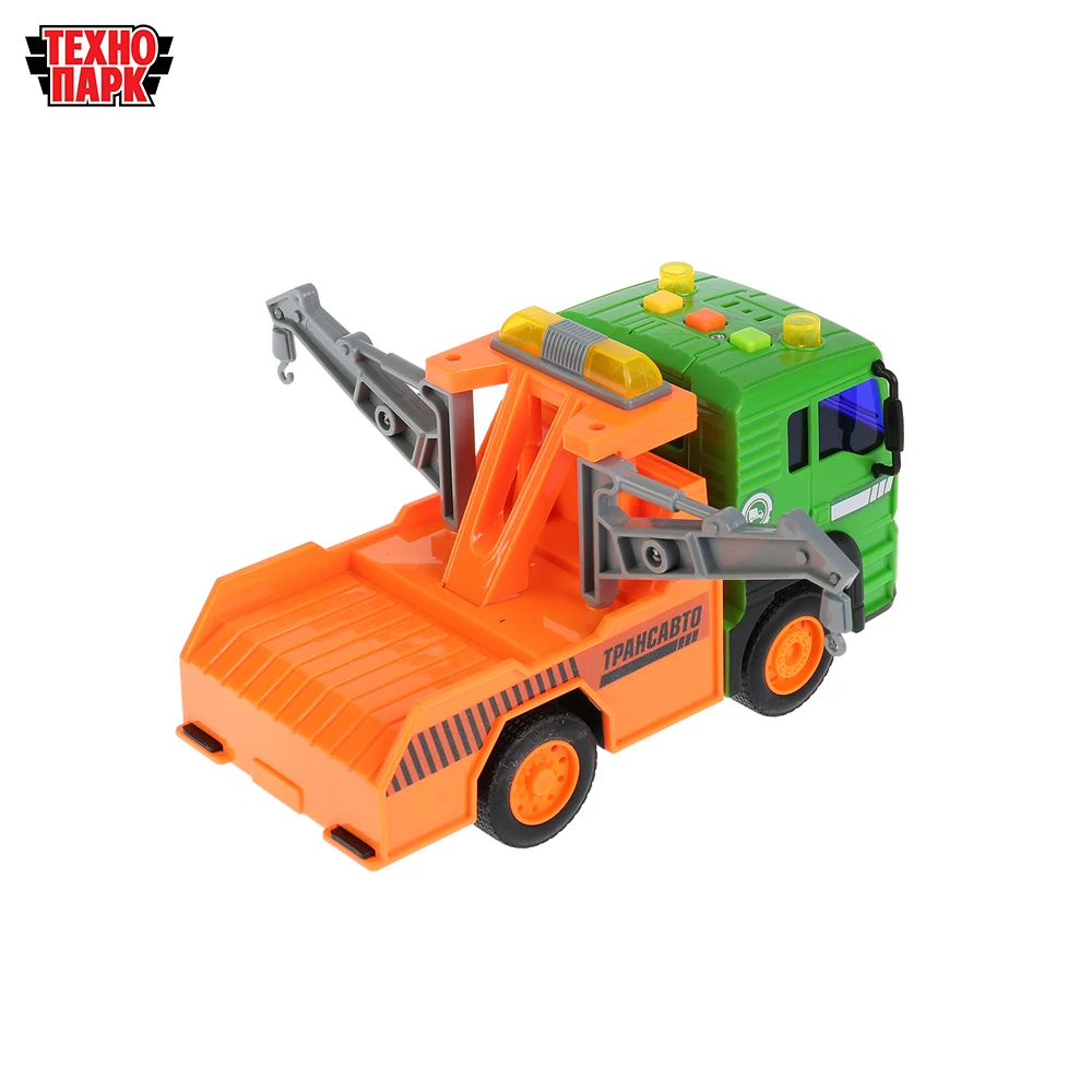 Машина ТЕХНОПАРК Автотягач 17см пластиковый со светом и звуком инерционный 262312 |