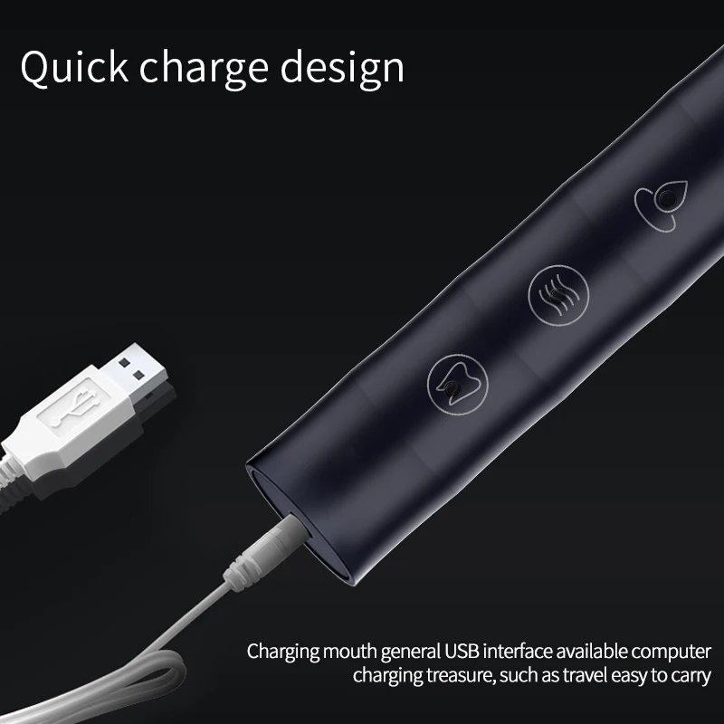 

Wireless Charging Electric Toothbrush-6 Modes Smart Timing-including 4 Brush Heads, Ipx7 Waterproof