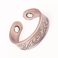 vintage open copper color ring for women men fashion banquet jewelry