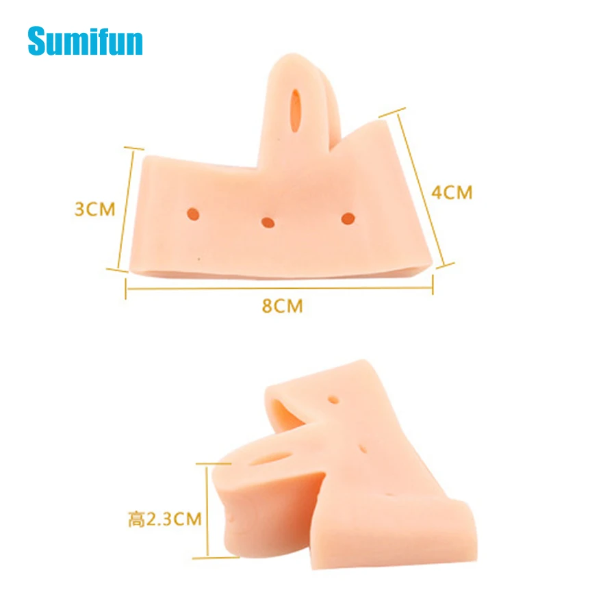 2 шт. силиконовый гелевый разделитель пальцев для ног защита большого пальца