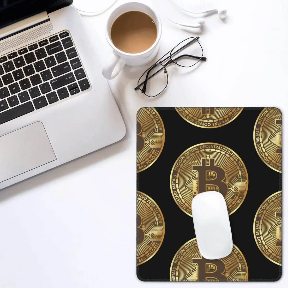 

Bitcoin Awesome Mouse Pad Cryptocurrency Crypto Btc Blockchain Geek Non-Slip MousePad Natural Rubber Gamer Computer Laptop Pad