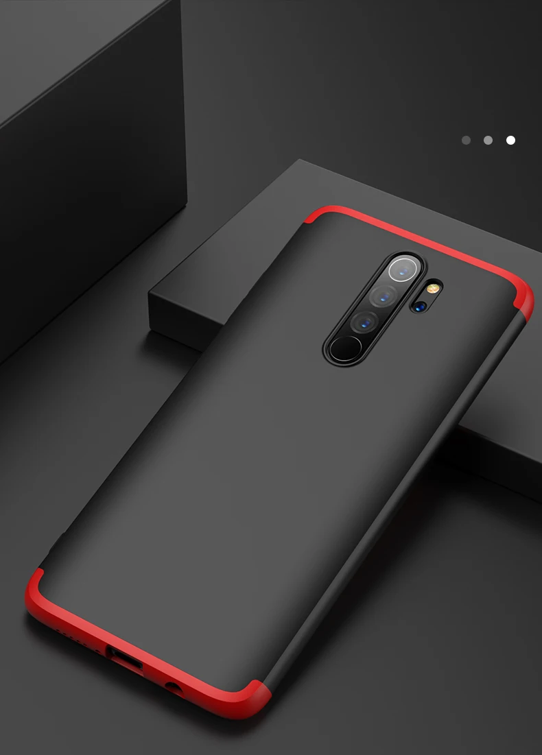 3-в-1 чехол для Xiaomi redmi note 8 Pro Чехол Крышка защитное кольцо магнетизм кронштейн анти-столкновения в виде ракушки для redmi note 8 Coque