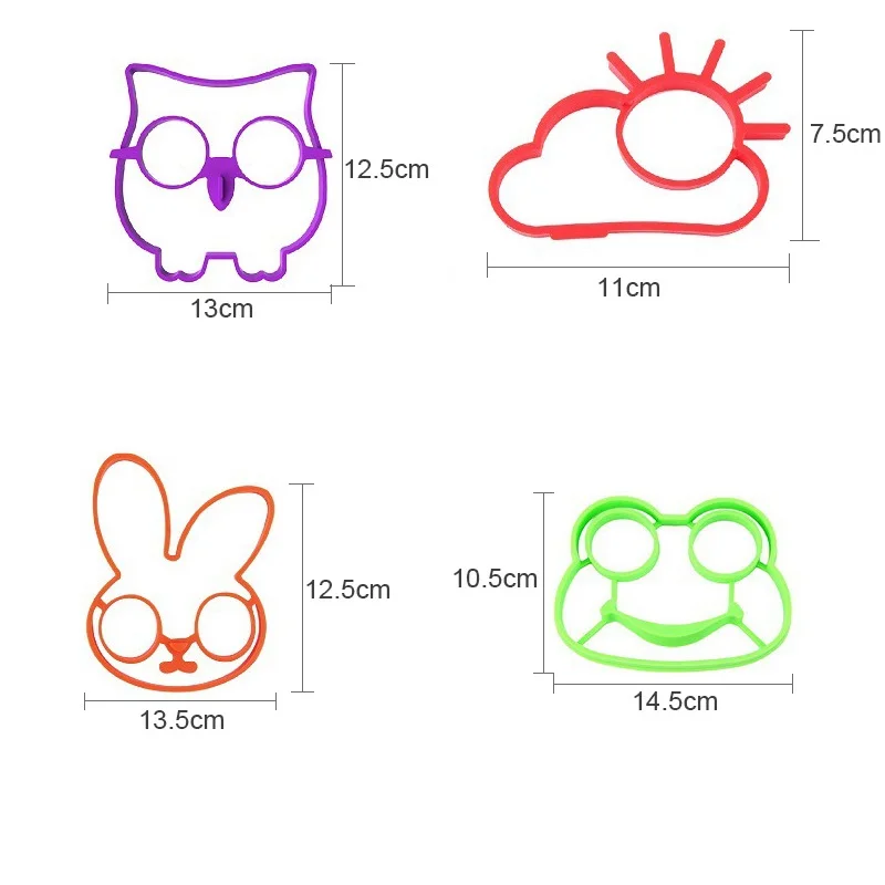 Сделай сам омлетная форма силиконовый смайлик кролик Сова кот лягушка