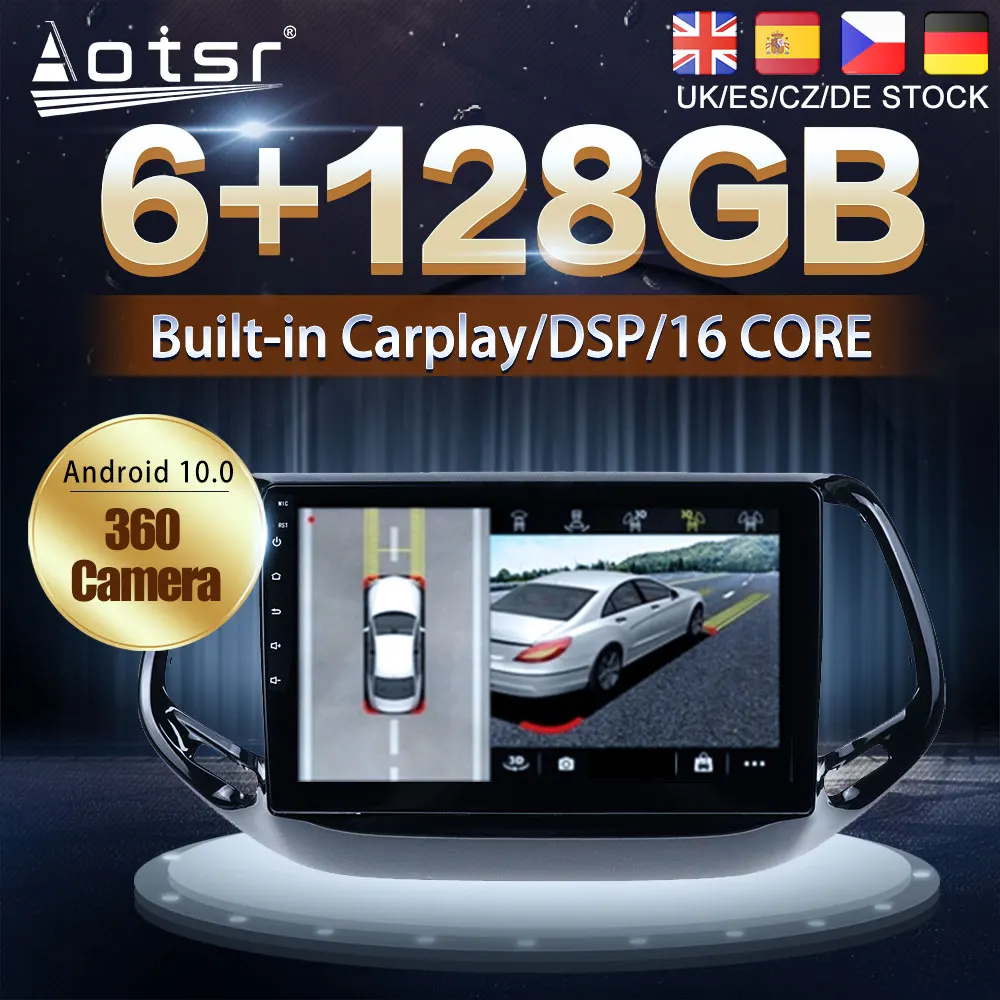 

Android 10 128G For JEEP Commander 2016-2019 Car DVD GPS Navigation Auto Radio Stereo Video Multimedia Player Head Unit No 2din