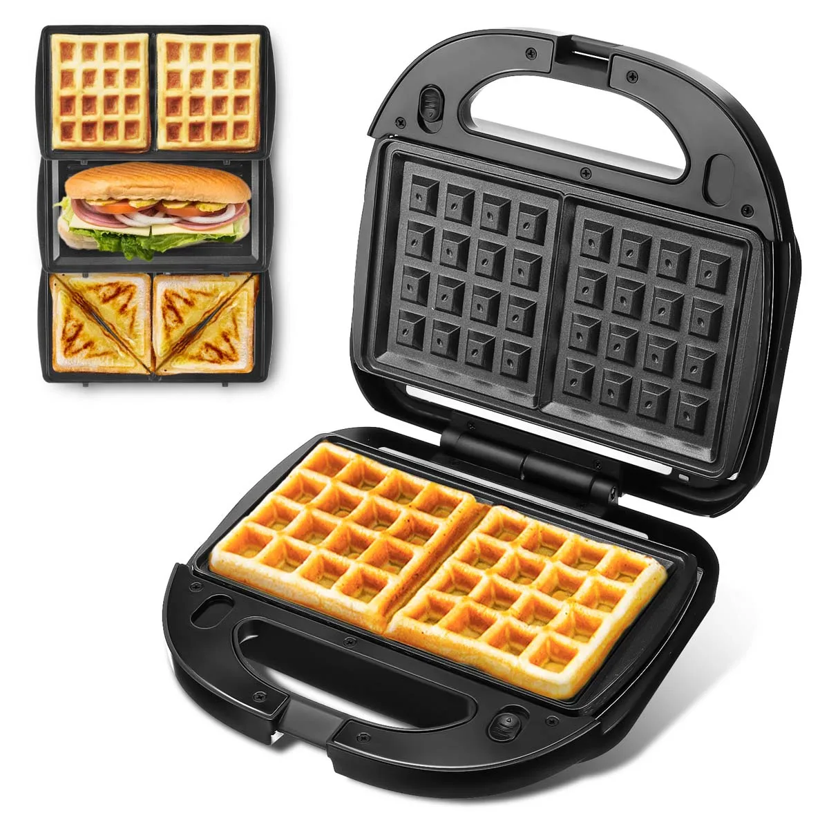 

Electric Waffles Maker Mini Waffle Pot Egg Cake Oven Bubble Egg Cake Oven Breakfast Waffle Molds Baking Iron Pan for Kitchen