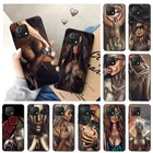 Чехол для телефона Xiaomi Mi 11 Lite 10 Ultra 5G 10T 11T 11X 11i Note 10 Pro 9 9SE, мягкий черный чехол с сексуальным рукавом для девушки с татуировкой