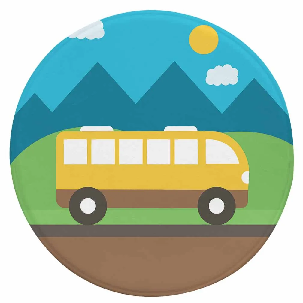 Круглый ковер Zeegle для детской комнаты коврик дивана и ног Детский активного