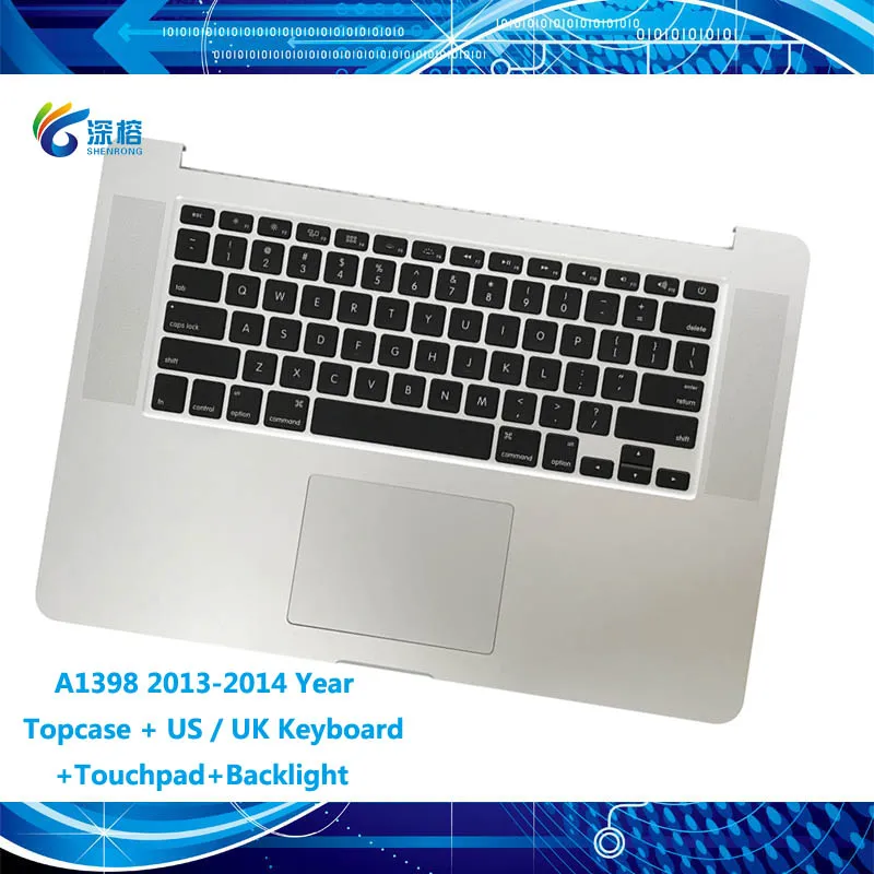 Клавиатура с подсветкой для ноутбука английская/английская раскладка Macbook Pro 15