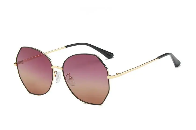 

2021 metal Classic Vintage Sunglasses Women Oversized Round Frame Luxury Brand Designer Female Glasses Big Shades Oculos