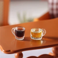 112dollhouse mini beer mug miniature items food play bar drink micro landscape ornaments kitchen decoration accessories