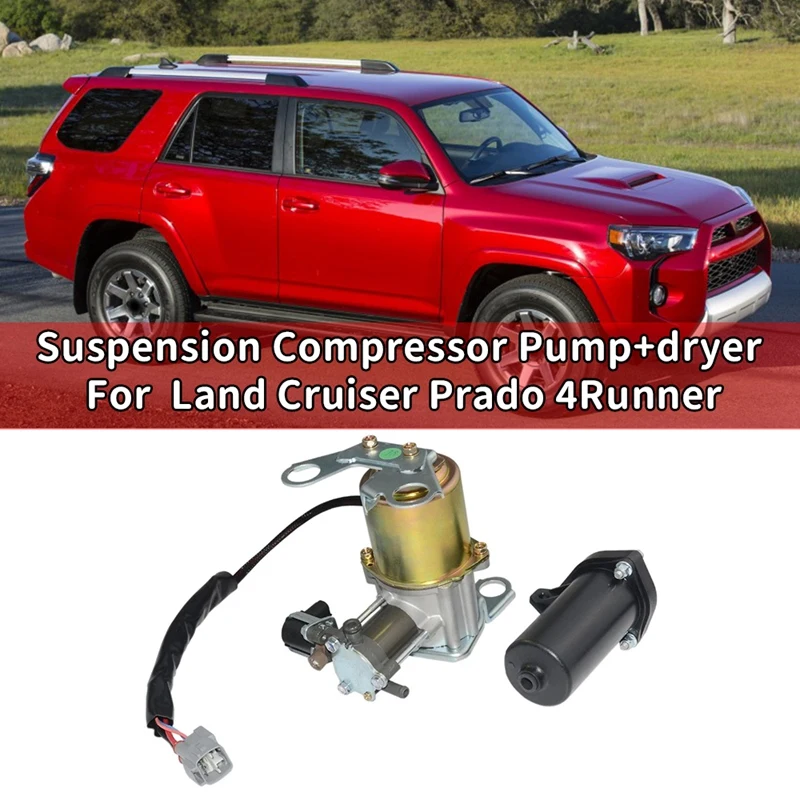 

Car Suspension Compressor Pump+Dryer for Toyota Land Cruiser Prado 4Runner Lexus GX470 GX460 4891060021 48910-60041