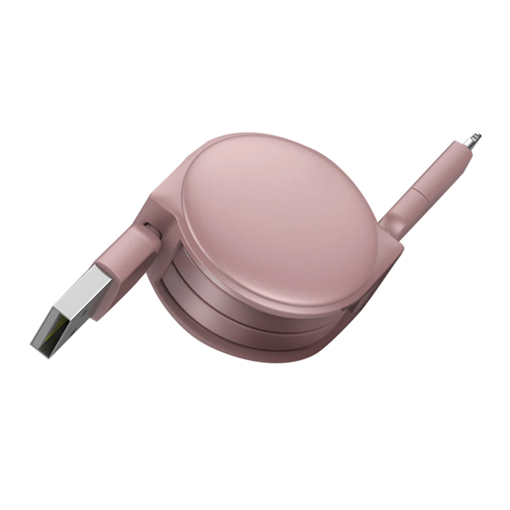 Выдвижной 1 м 2 в 1 USB кабель Быстрая зарядка Замена для iPhone samsung USB ЗУ для мобильного телефона Кабели