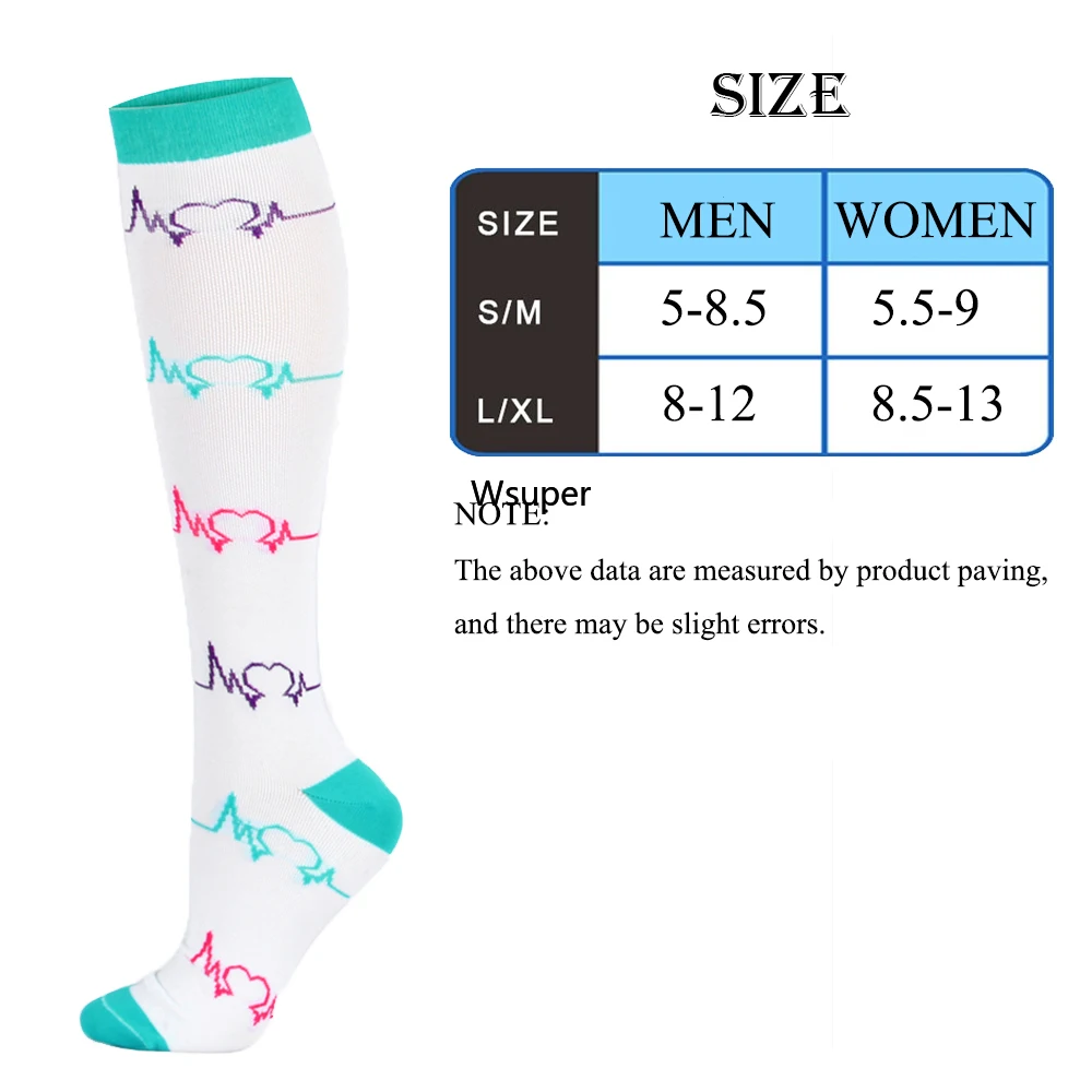 Compression Socks Wholesale Nurse Women Sports Socks 6 PAIRS Nurse Sport Running Football Socks Cycling Running Thigh High Sport