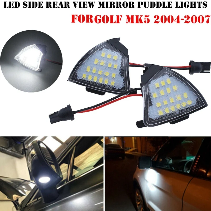 

Car 18 LED Side Mirror Light Under Puddle Lamp For-Golf 5 Mk5 MkV Passat B6 Jetta R32 Golf6 Variant