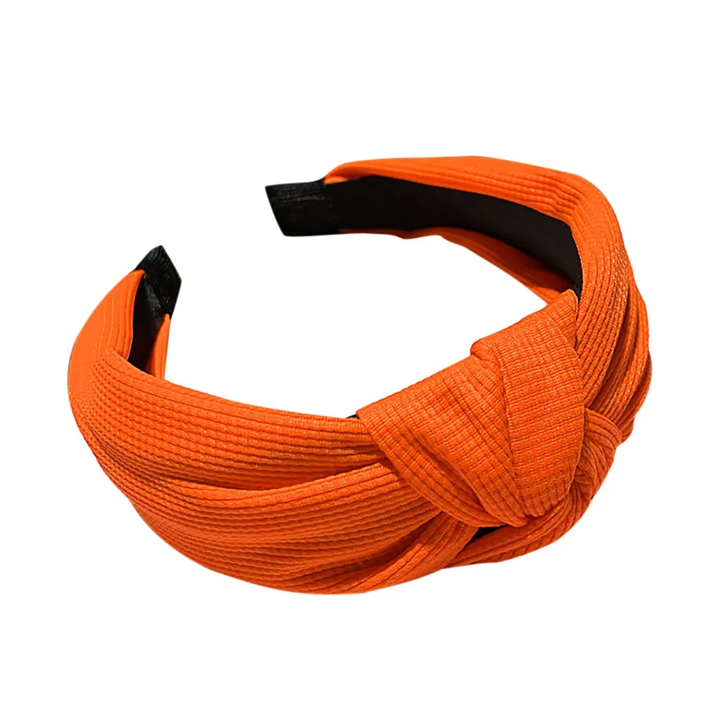 Флуоресцентная Женская повязка на голову модный ободок однотонный милый