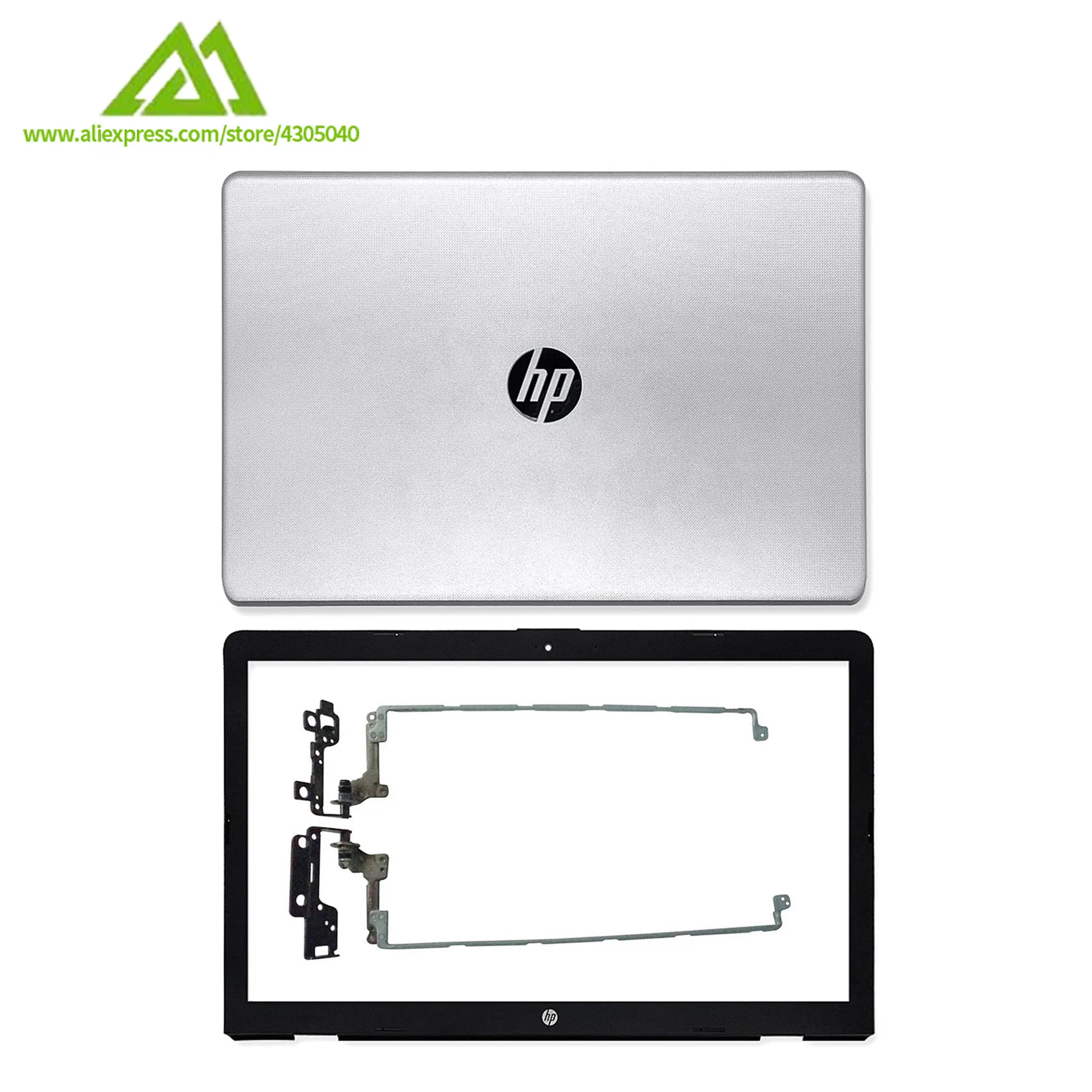 

New Laptop LCD Back Cover/LCD Front Bezel/Hinges For HP 17-BS 17-AK 17-BR Series Silver