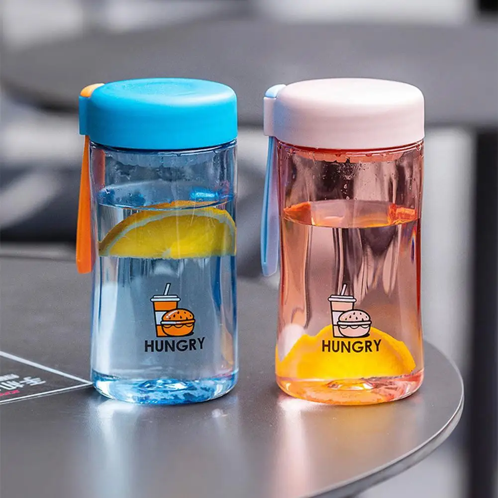 

Summer Cute Creative Portable Plastic Bottle Anti-skid Leakproof Convenient Water Bottle Fitness Cup Small Fresh Water Cup