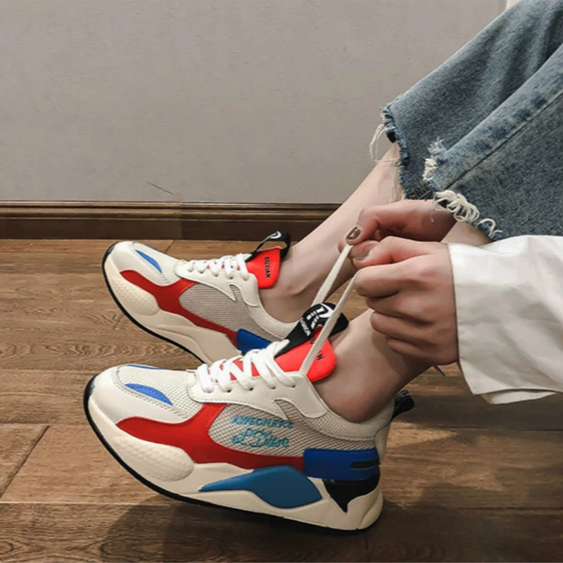 Женские кроссовки 2019 сетчатые дышащие с подбором цветов для бега и ходьбы | Спорт