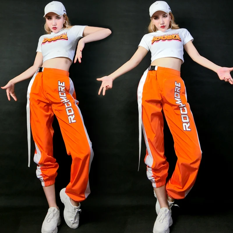 

New Womens Dance Costume Jazz Hip Hip Dance Costumes For Adult Cheerleader Show Dance Costumes Stage Wear Rave Clothes SL3201