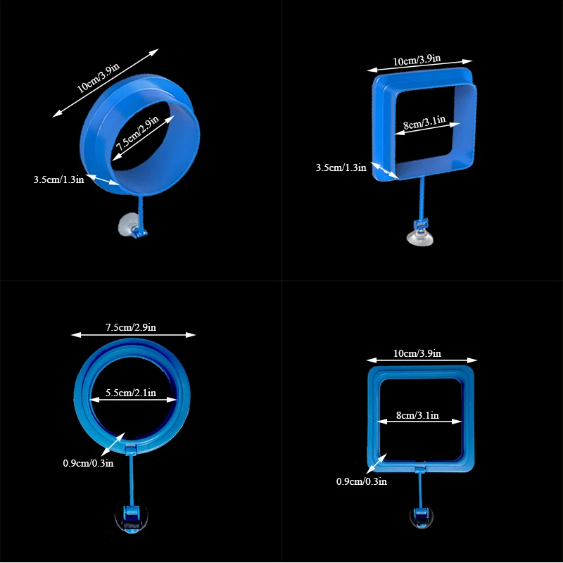 

1pcs Fish Feeding Aquarium Fish Tank Ring Feeder Station Floating Food Water Plant Buoyancy Circle Feeding Ring Pet Supplies