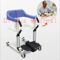 free shipping electric patient transfer lift wheelchair multi function lift car seat commode can bath chair elderly handicapped