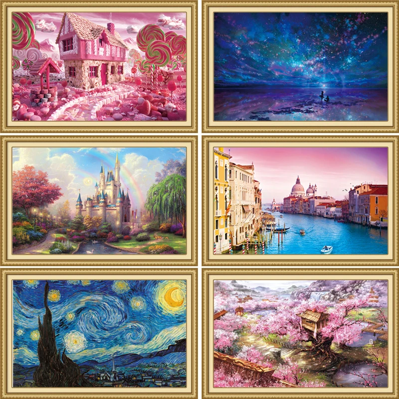 Взрослые 1000 шт. лесные олени головоломки с животными для взрослых игрушки пейзаж