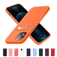 original liquid silicone card bag case for samsung galaxy a12 a32 a42 a52 a72 s21 plus note 20 ultra a21s shockproof soft cases