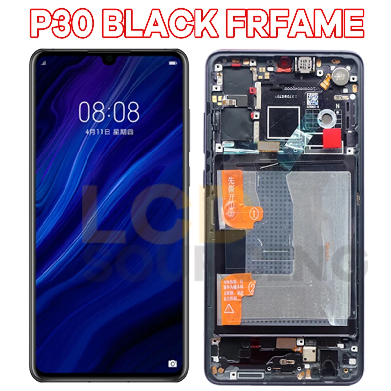 OLED экран с ЖК-дисплеем для Huawei P30 ЖК-дисплей ELE-L29 AL00 сенсорный дигитайзер сборки pro