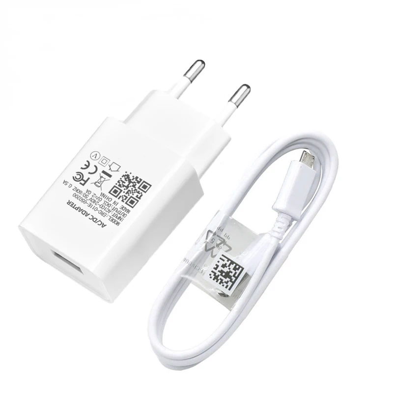 Сетевое зарядное устройство с Micro USB-кабелем 5 В 2 А евровилка адаптер для