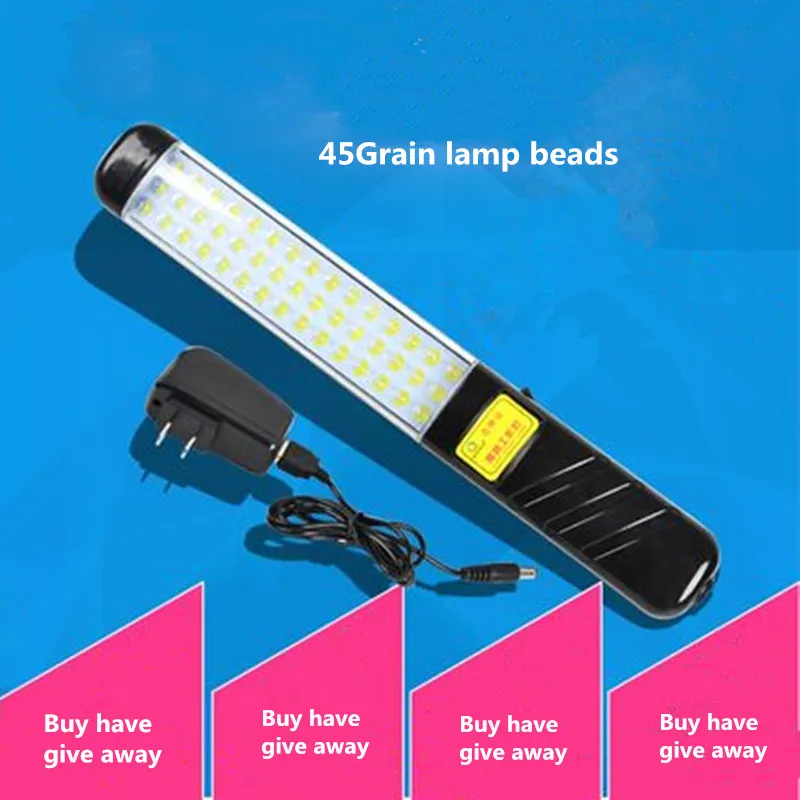 저렴한 충전식 낙하 방지 방수 자석 LED 검사 램프, LED 작업 조명 비상 조명 자동차 수리 램프