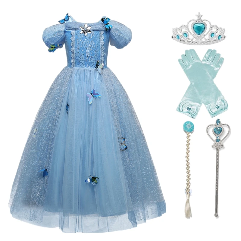 Платье детское с коротким рукавом для девочек | Детская одежда и обувь