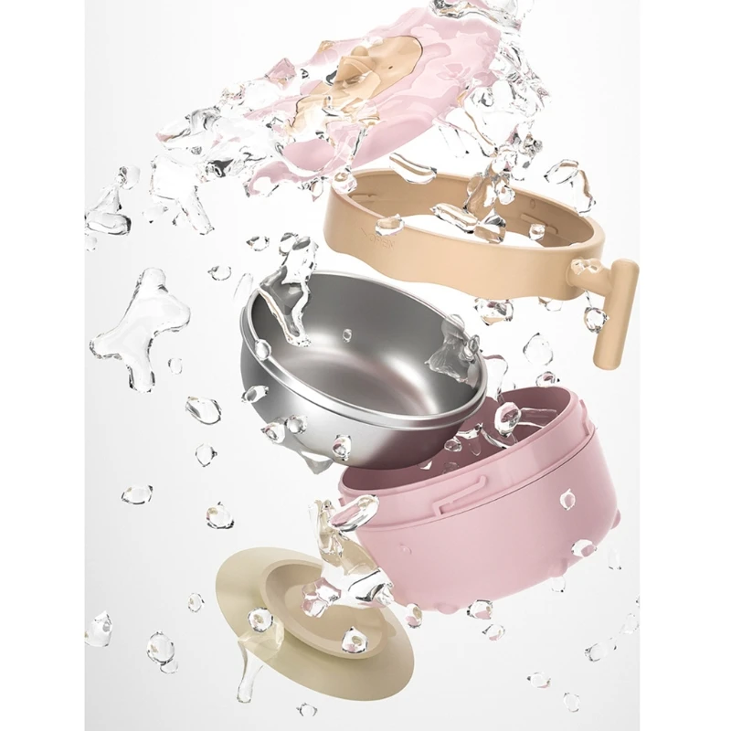 

Food Warm Injection Hot Water Insulation Kids DishesTablewareTableware Baby Sucker Feeding Bowl Plate Cute Gadgets