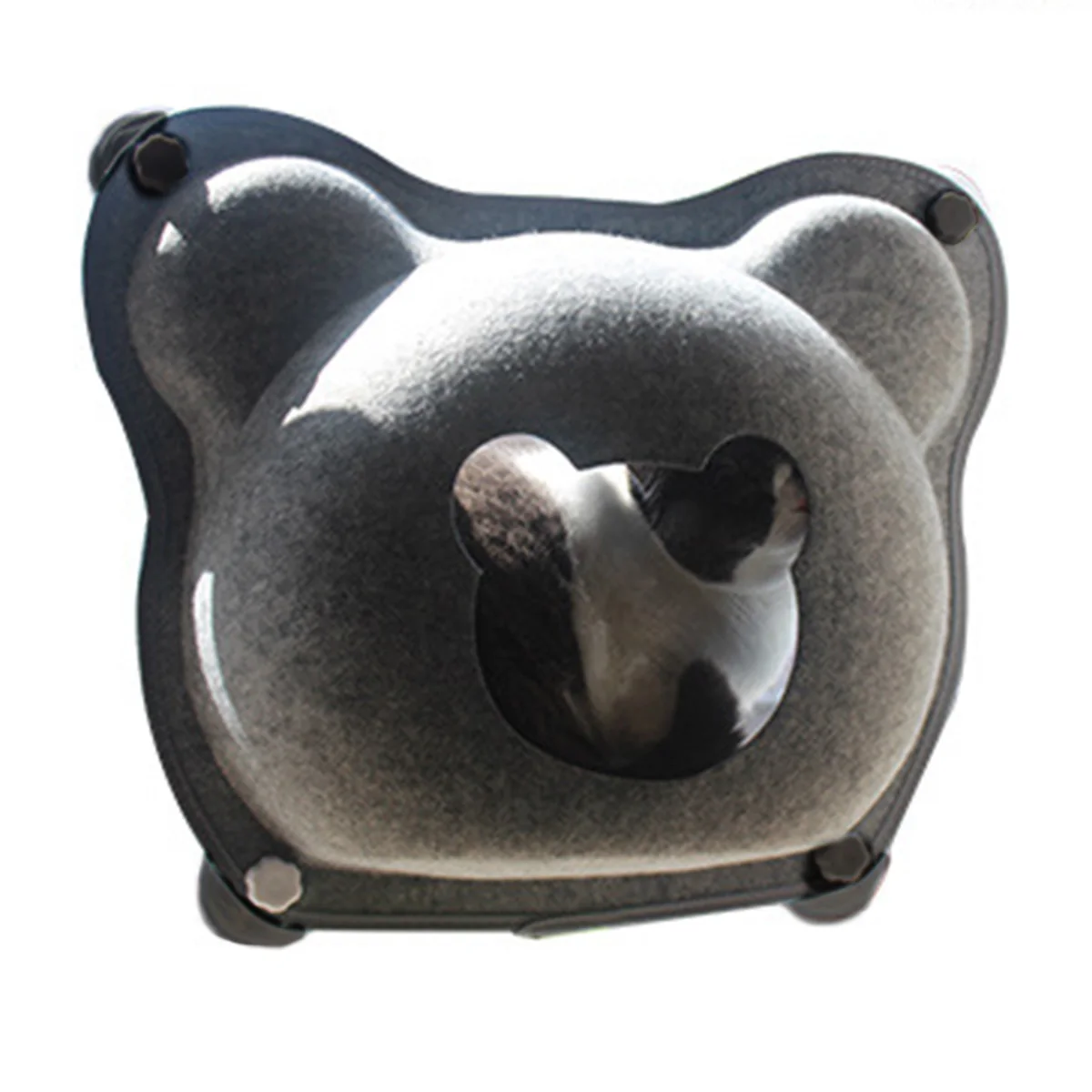 

Bear Shape Cat Window Mounted Basking Bed Kitten Window Hammock Bed