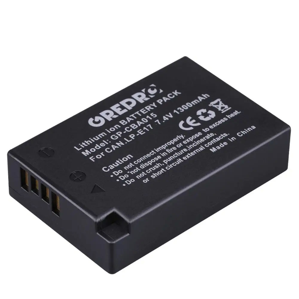 Зарядное устройство LPE17 LP E17 с двумя USB портами и светодиодной подсветкой 4 шт. для