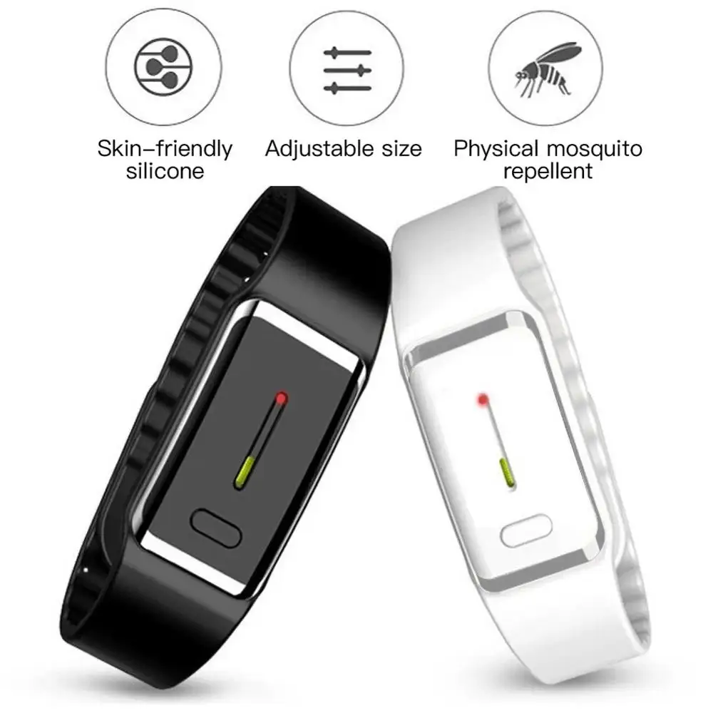 Безопасный ультразвуковой браслет против насекомых вредителей электронный