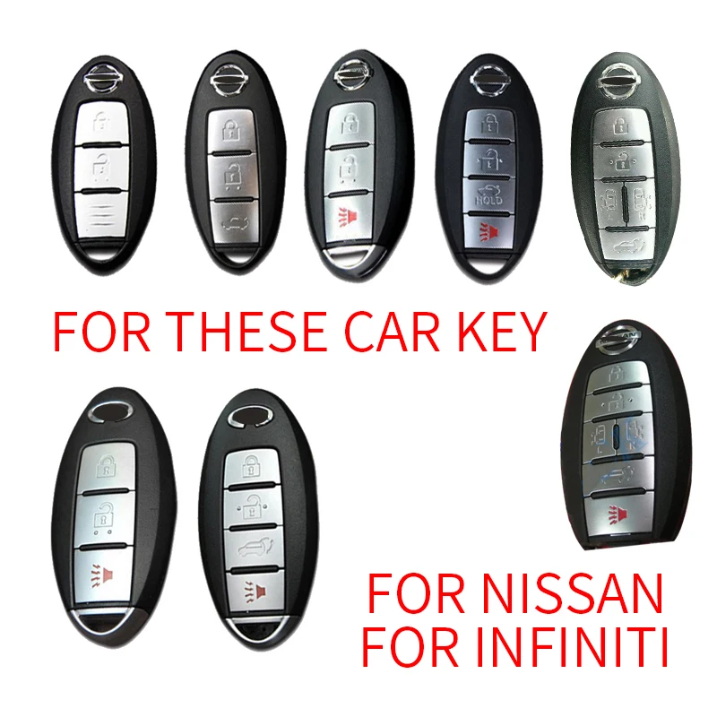 Чехол для автомобильных ключей металлический кожаный чехол Nissan Qashqai J10J11 X-Trail T31T32 |