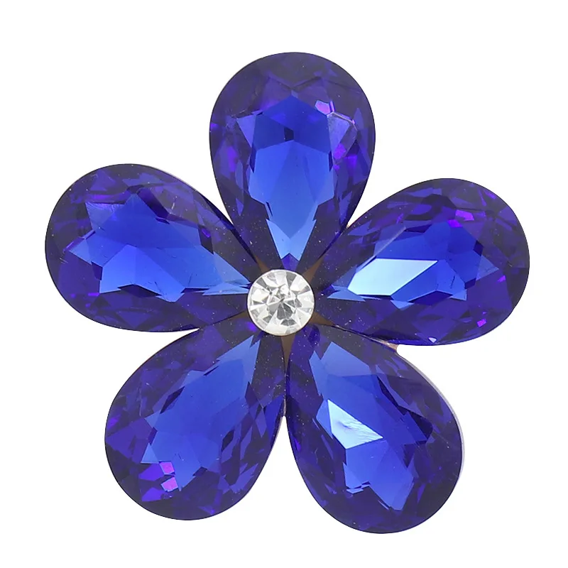 

5Pcs/lot Colorful Transparent Flower Shape Crystal Charms Pendant Glass Faceted Diy Handmade Jewelry Making Supplies Accessories
