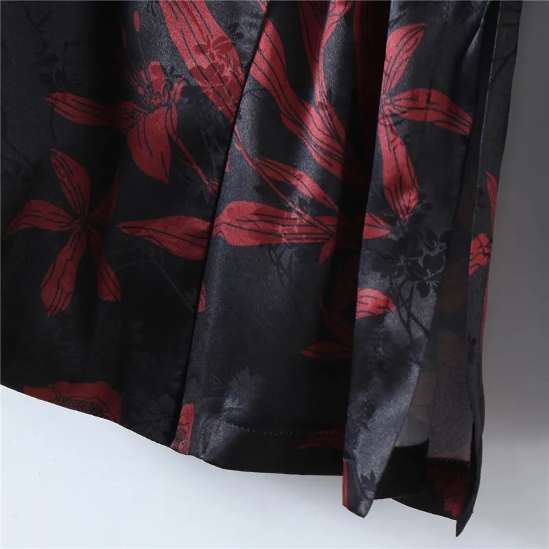 

BLSQR Fashion Floral Print Blazer Women Long Sleeve Office Ladies Blazer Coat Elegant Chic Blazer Jacket