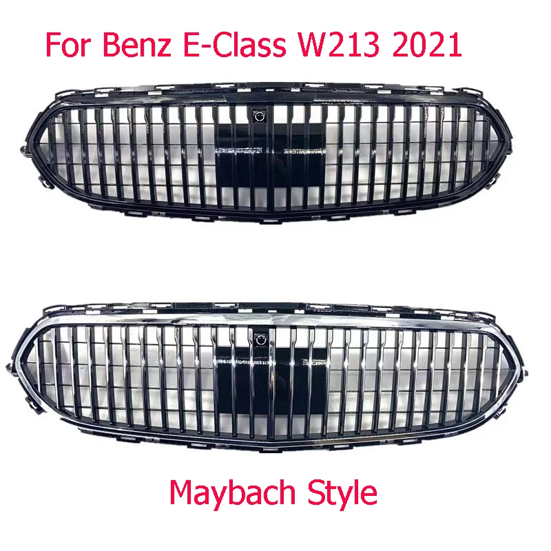

Front Grille Suitable For Mercedes W213 E Class 2021 E300 E450 E53 Facelift front bumper Grill for Maybach style not fit E63