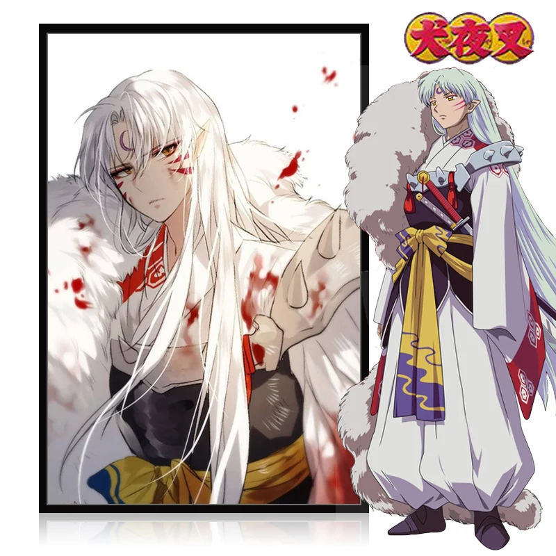 DIY Рисование по номерам с наборами аниме Inuyasha декоративная вешается на стену | Дом