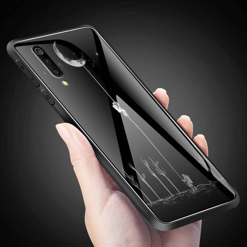 Чехол для телефона для samsung Galaxy A10 A20 A30 A40 A50 A6S A70 A8S A80 A90 закаленное Стекло крышка J4Plus M10 M20 M30 Note9 защитный чехол