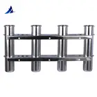 Аксессуары для лодок, из нержавеющей стали, 4 трубки, держатель для хранения удочек и органайзер для лодки