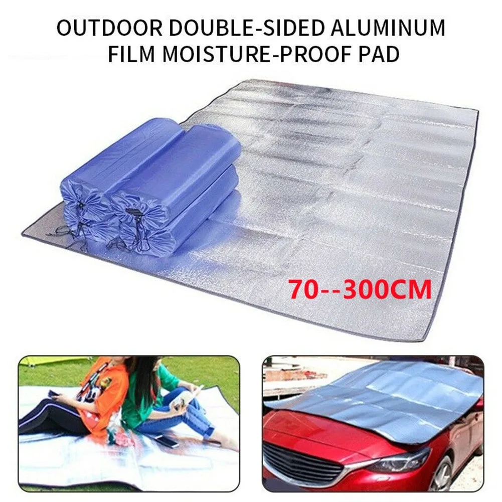 

EVA Camping Mat Aluminum Foil Folding Sleeping Mats Picnic Beach Bed Mattress Pad Travel Trekking Blanket Moistureproof Cushion