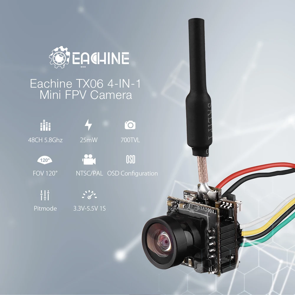 Дрон EV800D 5 дюймов Eachine * 800 HD DVR FPV мини-камера VTX TX06 PAL 700TVL | Игрушки и хобби